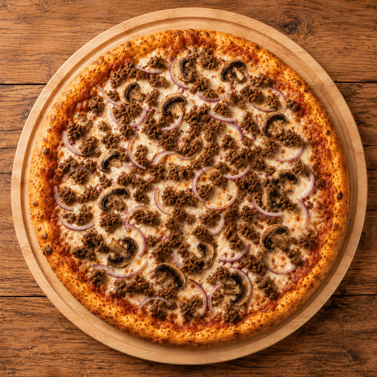 14. Beef, Onion & Mushroom